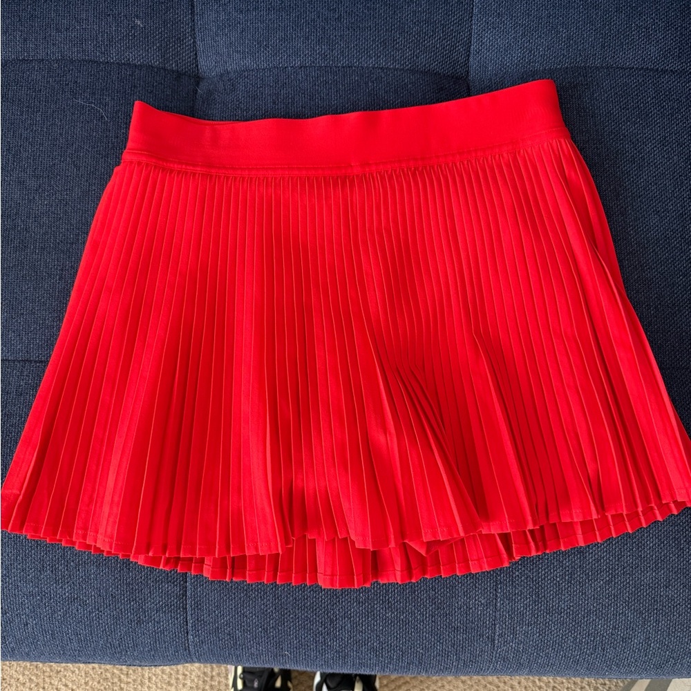 Lululemon Varsity High-Rise Pleated Tennis Skirt- Size 4 Red